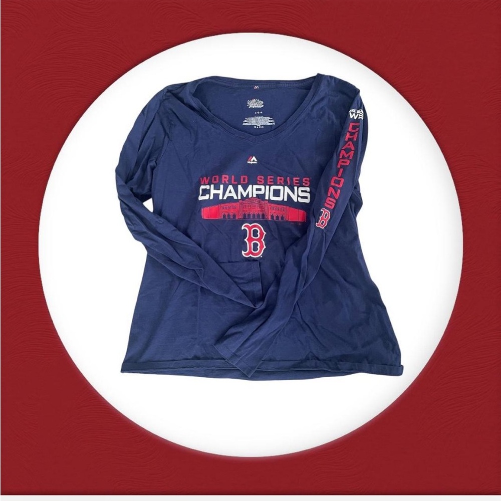 Majestic Boston Red Sox World Series Champions Long Sleeve Tee